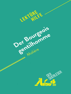cover image of Der Bourgeois gentilhomme